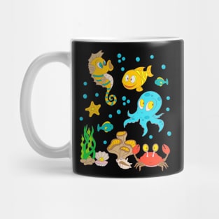Sea Animals Marine Life Underwater Kids Mug
